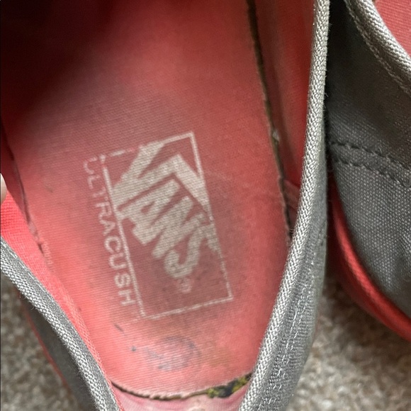 Vans Men's Gray and Red Sneakers - Picture 10 of 13